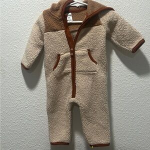 Bogo free -Carter's Brown and Cream Sherpa One Piece